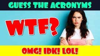 Guess the Acronyms  Acronyms Quiz [upl. by Diandra]