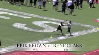 Oakland NFTC WR vs DB 1on1s [upl. by Dag409]