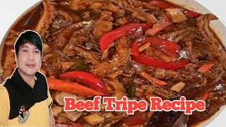 How to Cook Beef Tripe  Tuwalya ng Baka Recipe [upl. by Htepsle]