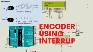 Motor Encoder Arduino Code Using Interrupt  Proteus Simulation  Arduino [upl. by Arimat513]