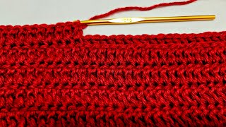 How To Crochet The Double Crochet Thermal Stitch  A Nice Thick Fabric [upl. by Reppart]