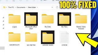 Black Background of Folder Icons in Windows 11  10 87  How To Fix Error black background Icon 📁✅ [upl. by Esinad15]