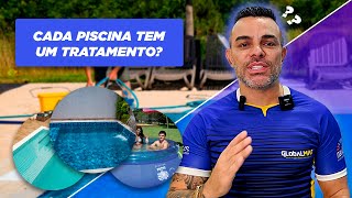 EXISTE DIFERENÇA NO TRATAMENTO DA ÁGUA DE PISCINAS DE ALVENARIA VINIL FIBRA E DESMONTÁVEL [upl. by Keeton]