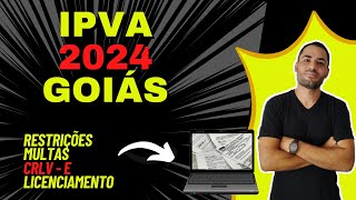 ✅ IPVA 2024 GO ✅ Multas CRLVDigital Dívida Ativa  2024™ ipva2024 [upl. by Anni923]