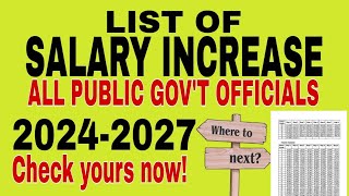 SALARY INCREASE 20242027 [upl. by Keyser]