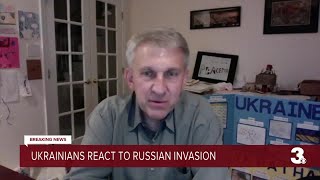 Ukrainians react to Russian invasion [upl. by Ettenot]