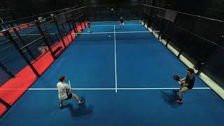 Padelmatch Hallvard amp John A vs Jonas amp Torbjørn sett 1 [upl. by Daiz552]