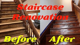 Staircase Renovation Before and After Stunning Stair Remodel of an Old Victorian House [upl. by Annadiana]