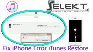 Fix iPhone 5S Error iTunes Restore 1 which is Related to Baseband Hardware amp Software  Selekt [upl. by Ardnuaed]