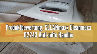 Produktbewertung CLEANmaxx Cleanmaxx 02243 Antimite Handheld Vacuum Cleaner 300 Watts Strong suc [upl. by Namara580]