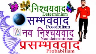 Determinism Possibilism Neo determinism Probabilism Human geography nishchaywad निश्चयवाद [upl. by Maclean446]