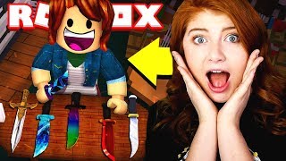 MY SISTER GOT FREE KNIVES Roblox Murder Mystery 2 [upl. by Prior]