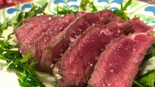 TAGLIATA DI MANZO CON RUCOLA E SCAGLIE DI GRANA [upl. by Zulema]