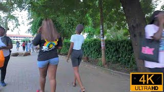 🇬🇭 EVENING STROLL 5  4K UG Evening Walking Tour Captured In 3mins  University of Ghana Campus [upl. by Gelasius]