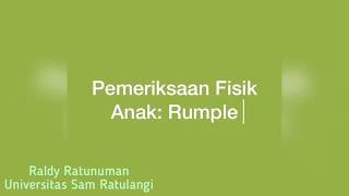 Pemeriksaan Fisik Anak Rumple Leede Test  OSCE GUIDE [upl. by Trygve]