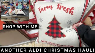 BRAND NEW ALDI CHRISTMAS SHOP WITH ME I WENT YESTERDAY HOME DECOR AND SNACKS [upl. by Cammy]