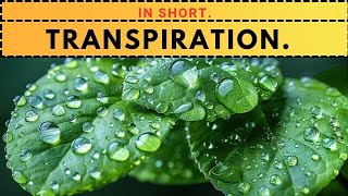 What Is Transpiration lifeprocess transpiration transportation [upl. by Natsirhc982]