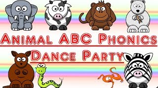 Animal ABC Phonics Song Learn Letters Phonics and Animals  Sing and Dance [upl. by Idmann485]