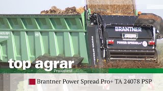 Fahrbericht 24 tMiststreuer Power Spread Pro von Brantner [upl. by Eilliw]