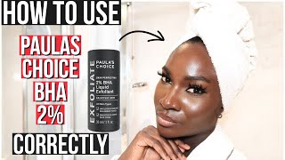 How To Use Paulas Choice Skin Perfecting 2 BHA Liquid Exfoliant [upl. by Yarb399]