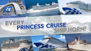 Every Princess Cruise Ship Horn [upl. by Rayna]