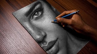 TRYING HYPER REALISM FOR THE FIRST TIME  HYPER REALISTIC DRAWING TUTORIAL FOR BEGINNERS [upl. by Dugas]