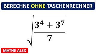 Berechne ohne Taschenrechner  Wurzelgesetze  Wurzeln vereinfachen  Mathe Alex [upl. by Retsae]