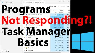 Windows Task Manager Shortcuts amp End Task for Not Responding Programs [upl. by Oiretule31]