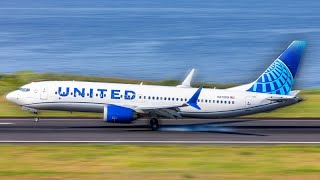 Full United 737 Wing View Landing At PBI landing pilot flight airlines [upl. by Russi]