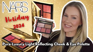 NARS Pure Luxury Light Reflecting Cheek amp Eye Palette Holiday 2024 \ An Hourglass Alternative [upl. by Aleihs]