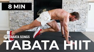 8 Min TABATA HIIT Workout No Repeats No Equipment Feat Tabata Songs [upl. by Blackburn]