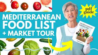 Mediterranean Diet Food List amp Market Tour  mediterranean diet shopping list for beginners [upl. by Denis530]