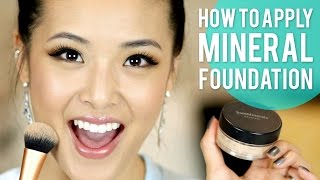 How to Apply Mineral Foundation BareMinerals [upl. by Annoynek617]