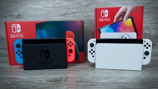 Nintendo Switch vs Switch OLED  Which Should You Buy [upl. by Yelak]