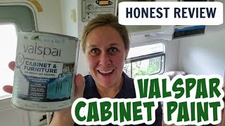 Valspar Cabinet and Furniture Paint Review from Lowes  Watch BEFORE painting kitchen cabinets [upl. by Erdua]