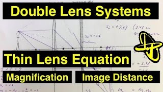 Two Lens Systems and the Thin Lens Equation  Example with a Virtual Object [upl. by Arda]