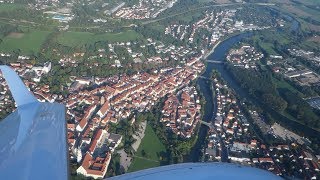 Flug über Donauwörth  Rundflug [upl. by Assilen497]