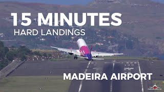 15 Minutes IN ONE THE MOST DIFFICULT AIRPORTS TO LAND MADEIRA AIRPORT [upl. by Nimesay72]