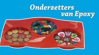 Onderzetters maken met Epoxy giethars  DIY Resin Art tutorial [upl. by Rhody181]