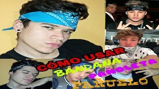 COMO USAR BANDANA  PAÑOLETA PARA HOMBRES CON ESTILO  JUSTIN BIEBER CAMERON DALLAS  JACK CESAR [upl. by Avlem502]