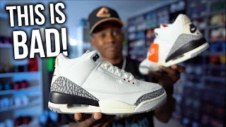 Nike DISAPPOINTED Us With The Air Jordan 3 Reimagined  The Quality Control Is TERRIBLE [upl. by Jezabella]