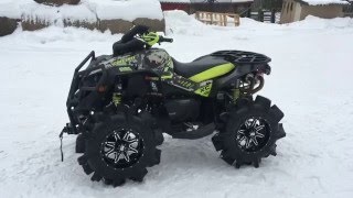 2015 CanAm Renegade SuperATV Assassinators Muzzy Exhaust QSC Clutching [upl. by Alleras543]