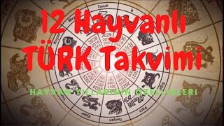 takvim bilgisi 12 hayvanlı Türk takvimi Hicri Celali Rumi Miladi takvim bizim tarih [upl. by Sirronal]