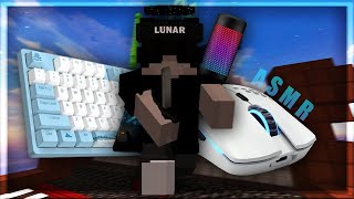 Thocky Keyboard  Mouse Sounds ASMR Handcam  Sweaty Hypixel Bedwars [upl. by Idak]