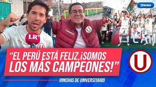 quotEL PERÚ ESTÁ FELIZquot Hinchas de UNIVERSITARIO celebran el título 2024 en el CENTENARIO Líbero [upl. by Epolulot474]