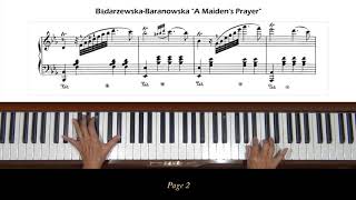 BądarzewskaBaranowska A Maidens Prayer Piano Tutorial [upl. by Ednalrim552]