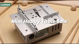 Super Mini Multifunctional Table Saw for Home Use A MUSTHAVE for Wood Craft Hobbyist [upl. by Anasor]