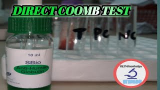 Direct Coombs testDirect Antiglobulin TestCoombs Test Procedure [upl. by Jat]