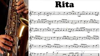 Rita  Partitura  Sax Alto [upl. by Salot]