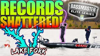 Catching My BIGGEST BASS EVER in a Tournament Elite Series Lake Fork  Day 1 [upl. by Nelda]